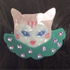 🤡 CENTINELLE Clown Cat Hair Barette — EUC